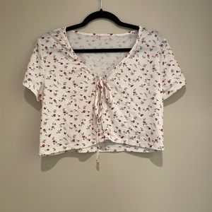 cropped tie floral cardigan!